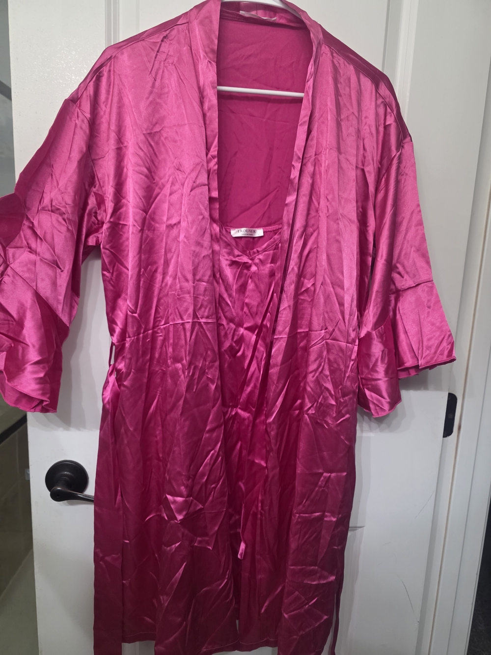 Fuchsia Satin Kimono Robe - Women's Intimates & Sleepwear